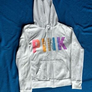 PINK Victoria's Secret Kids White Hoodie
